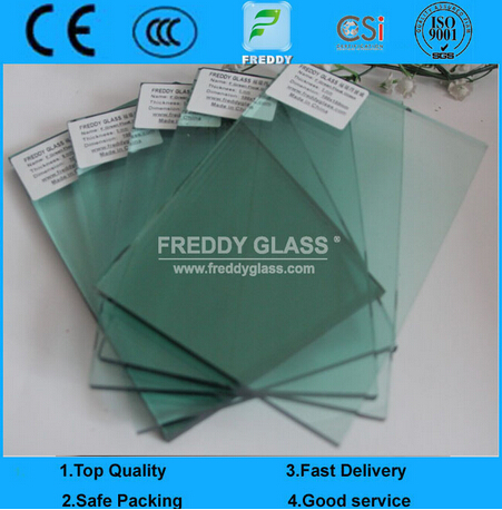 4mm F Green Float Glass/France Green Float Glass/French Green Float Glass/Tinted Float Glass/Colored